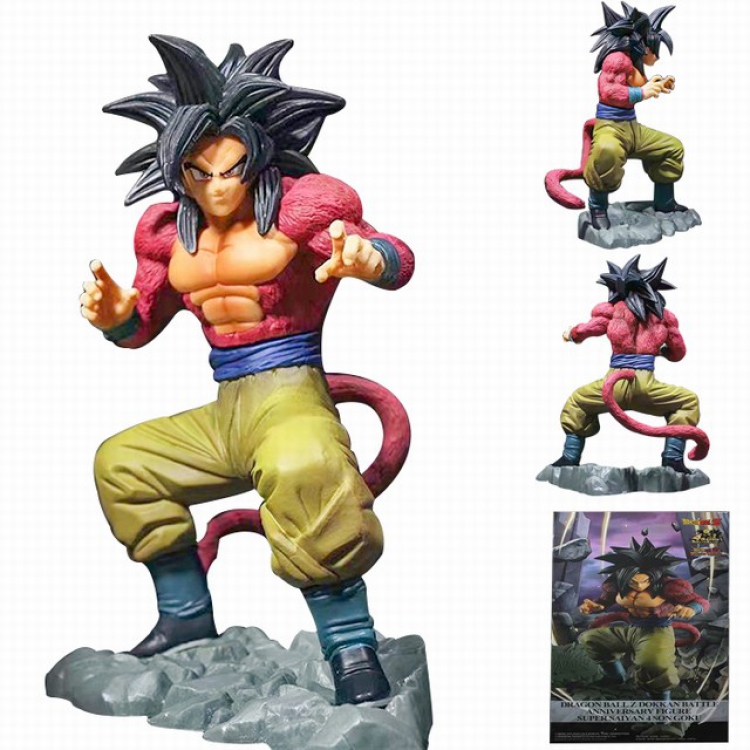 Dragon Ball Super Saiyan 4 Boxed Figure Decoration Model 19CM 200G Color box size:20X15X10CM