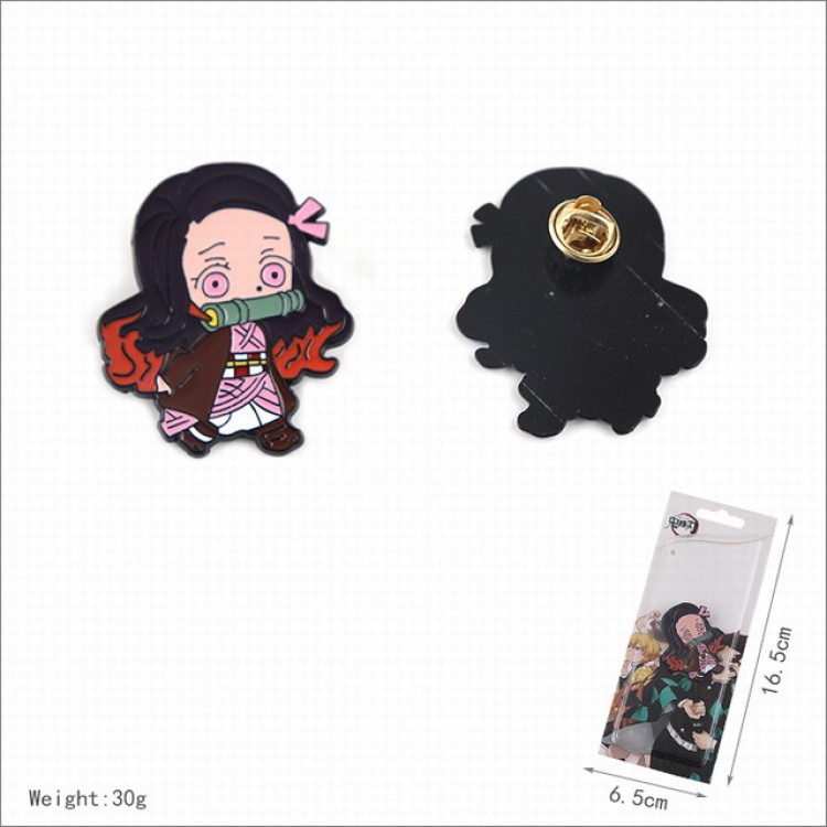 Demon Slayer Kimets Kamado Nezuko Badge brooch 16.5X6.5CM 30G