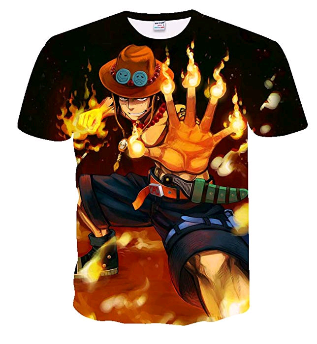 one piece anime 3d printed tshirt 2xs to 4xl