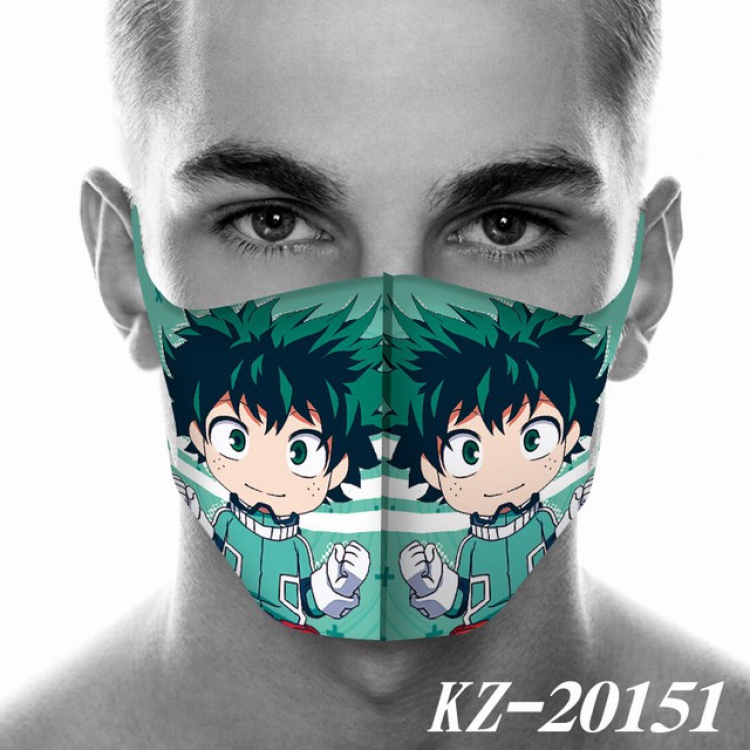 My Hero Academia Anime 3D digital printing masks a set price for 5 pcs KZ-20151