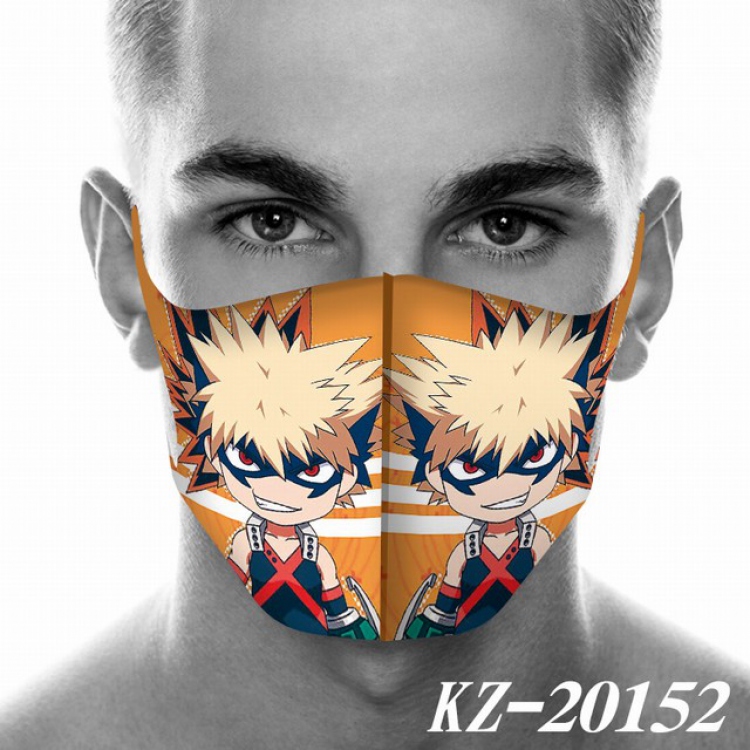 My Hero Academia Anime 3D digital printing masks a set price for 5 pcs KZ-20152