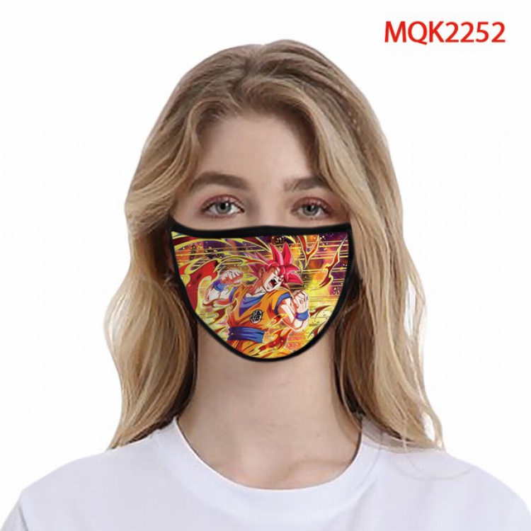Dragon Ball Color printing Space cotton Masks price for 5 pcs MQK2252