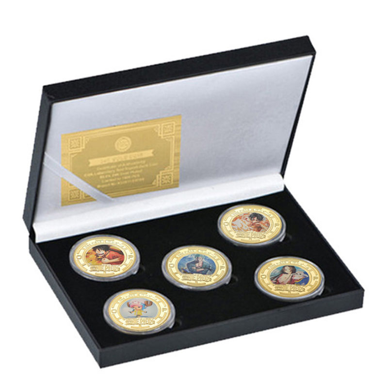 One Piece Commemorative Coin Collect Badge Lucky Coin Decision Coin