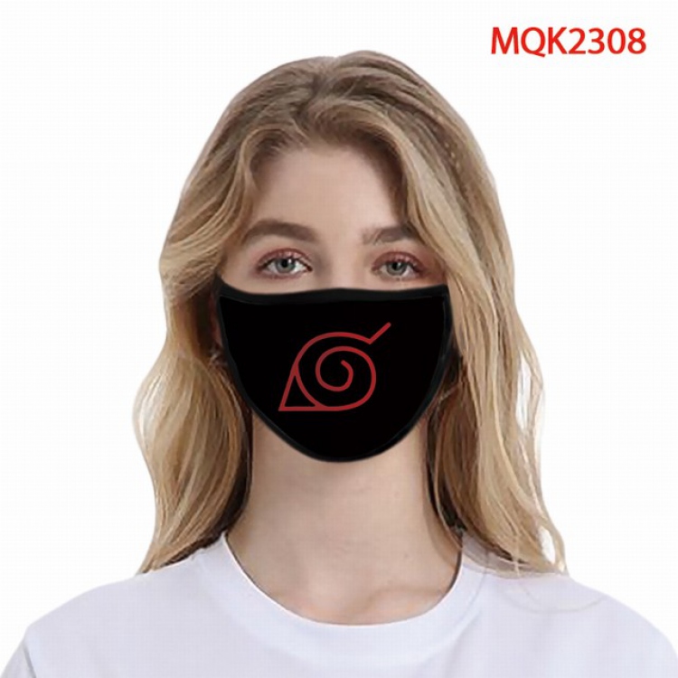 Naruto Color printing Space cotton Masks price for 5 pcs MQK2308