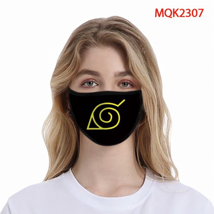 Naruto Color printing Space cotton Masks price for 5 pcs MQK2307