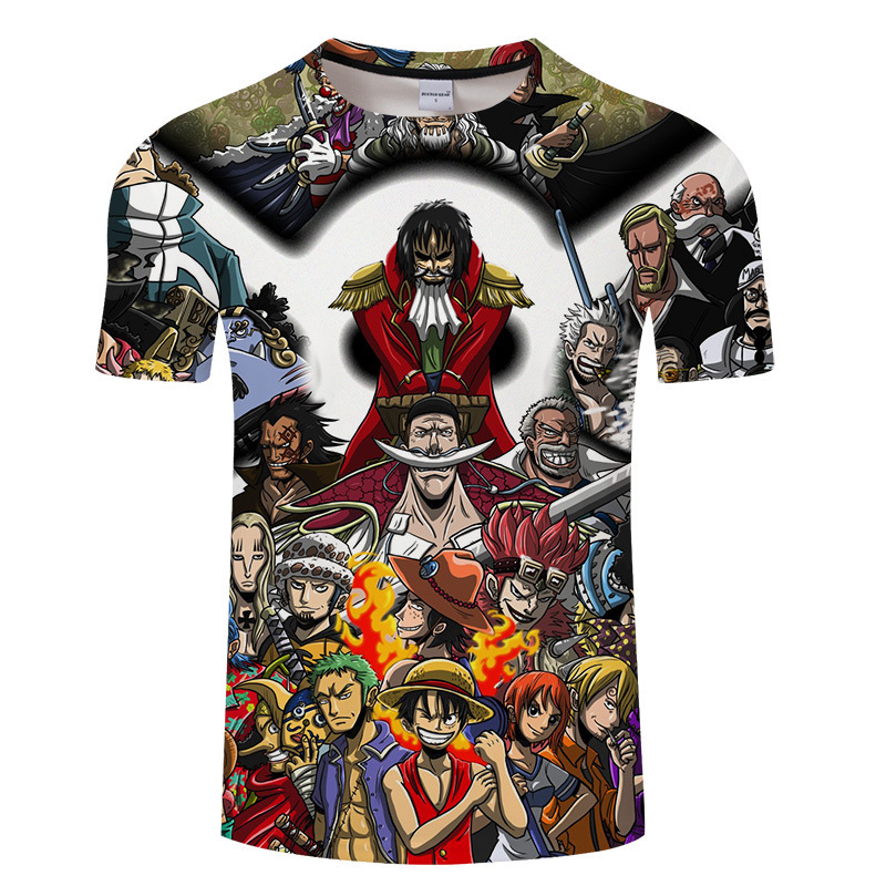 one piece anime 3d printed tshirt 2xs to 4xl