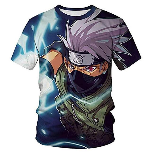 naruto anime 3d printed tshirt 2xs to 4xl