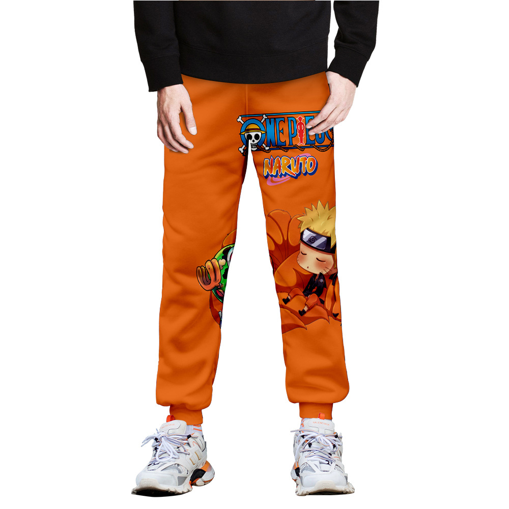 naruto one piece anime 3d printed pants 2xs to 4xl