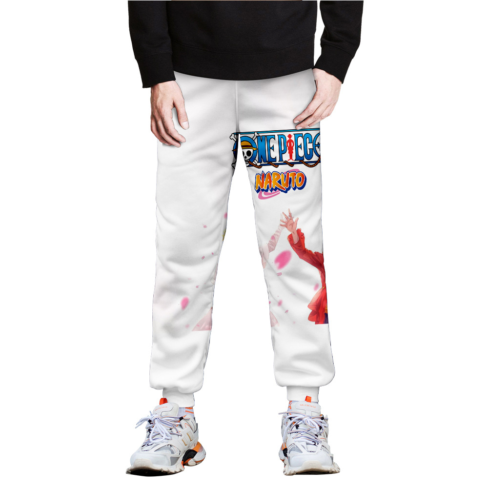 naruto one piece anime 3d printed pants 2xs to 4xl