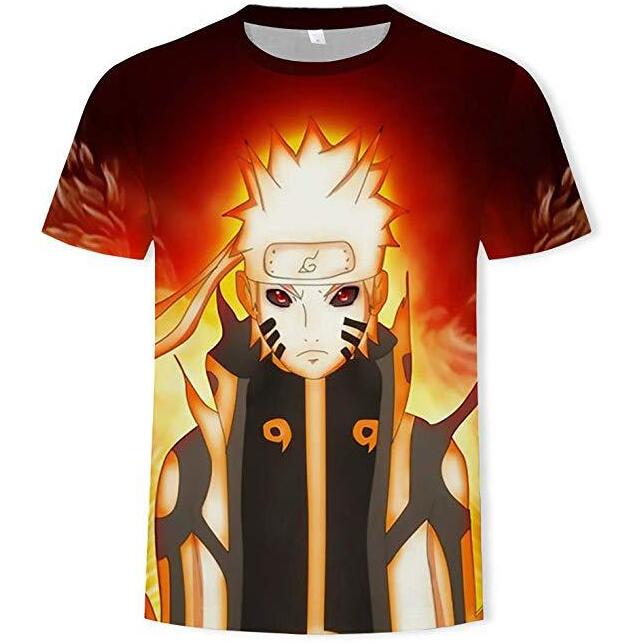 naruto anime 3d printed tshirt 2xs to 4xl