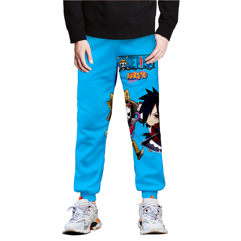 naruto one piece anime 3d printed pants 2xs to 4xl