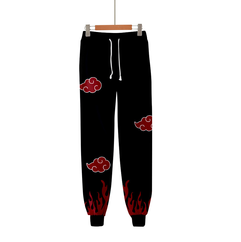 naruto anime 3d printed pants 2xs to 4xl