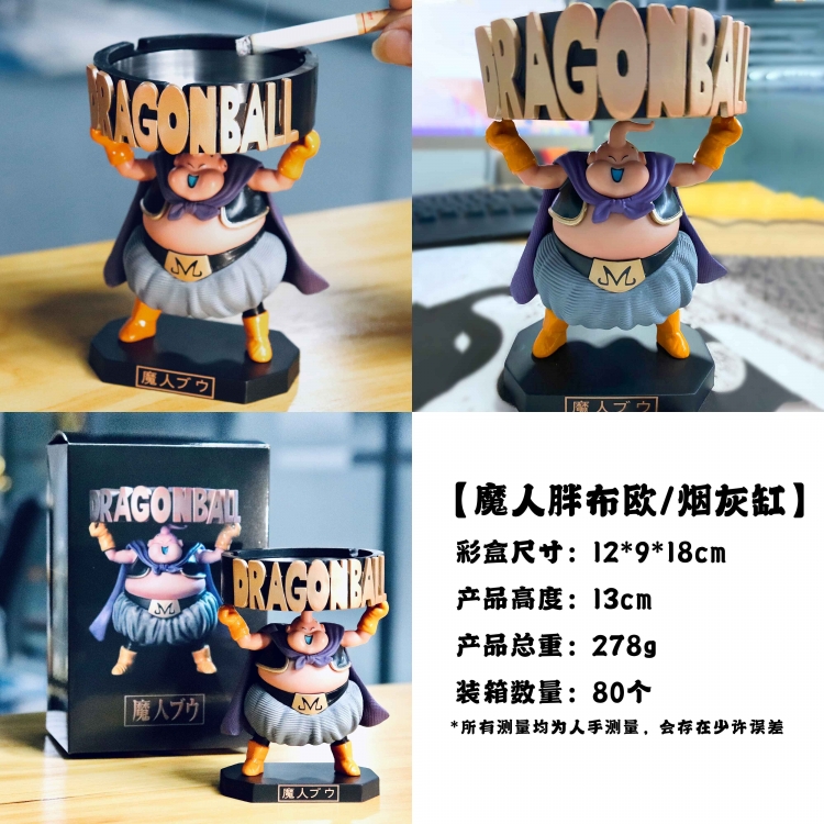 DRAGON Ball Magic Man Pangbuou ashtray Boxed Figure Decoration Model 13CM 0.278KG a box of 80