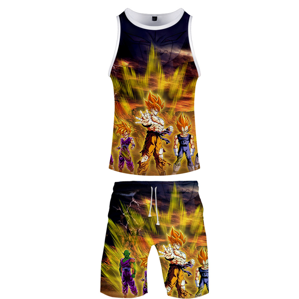 dragon ball anime 3d printed tshirt pants set 2xs to 4xl