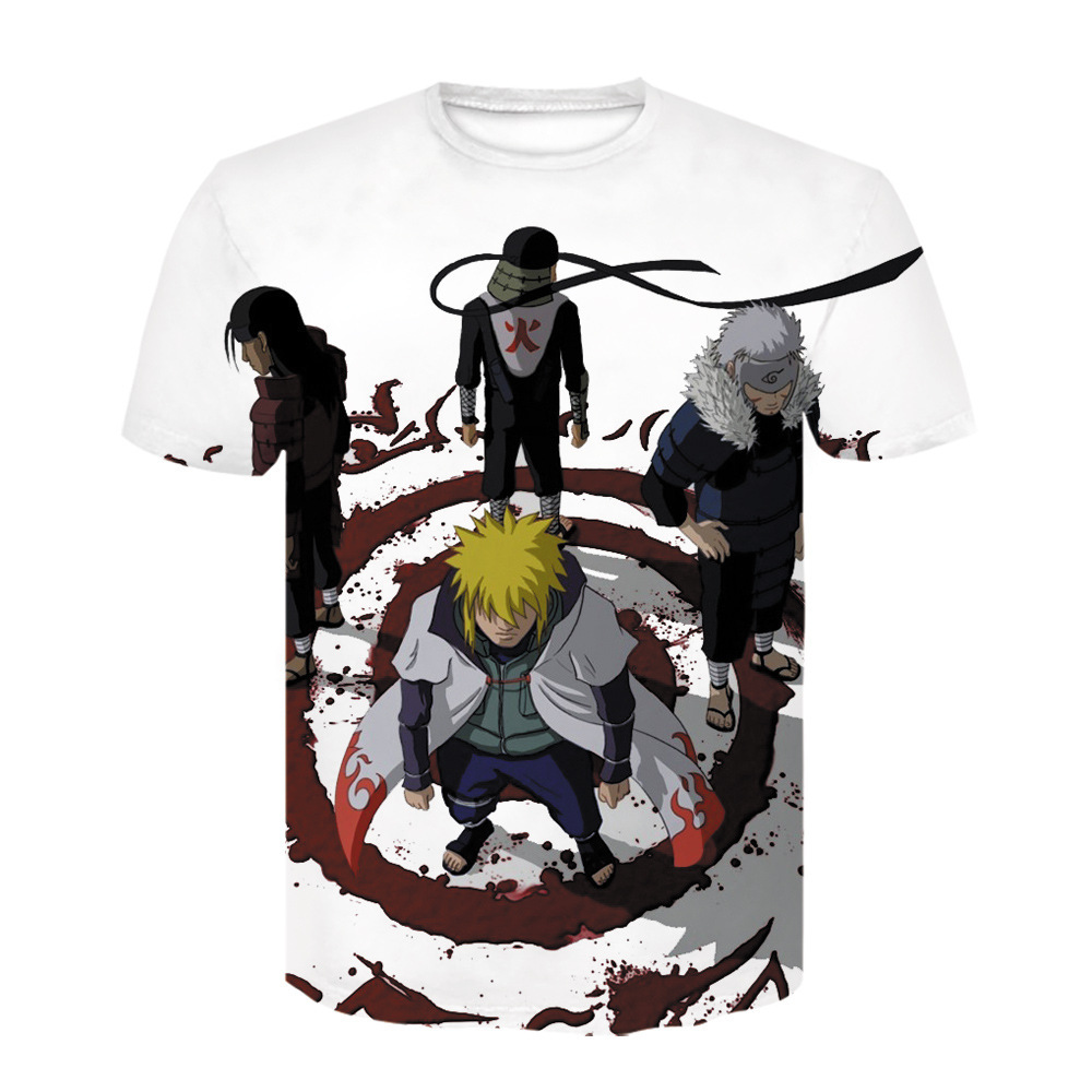 naruto anime 3d printed tshirt 2xs to 4xl