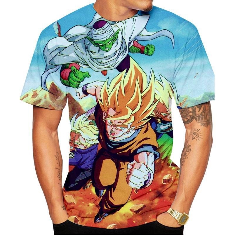 dragon ball anime 3d printed tshirt 2xs to 4xl