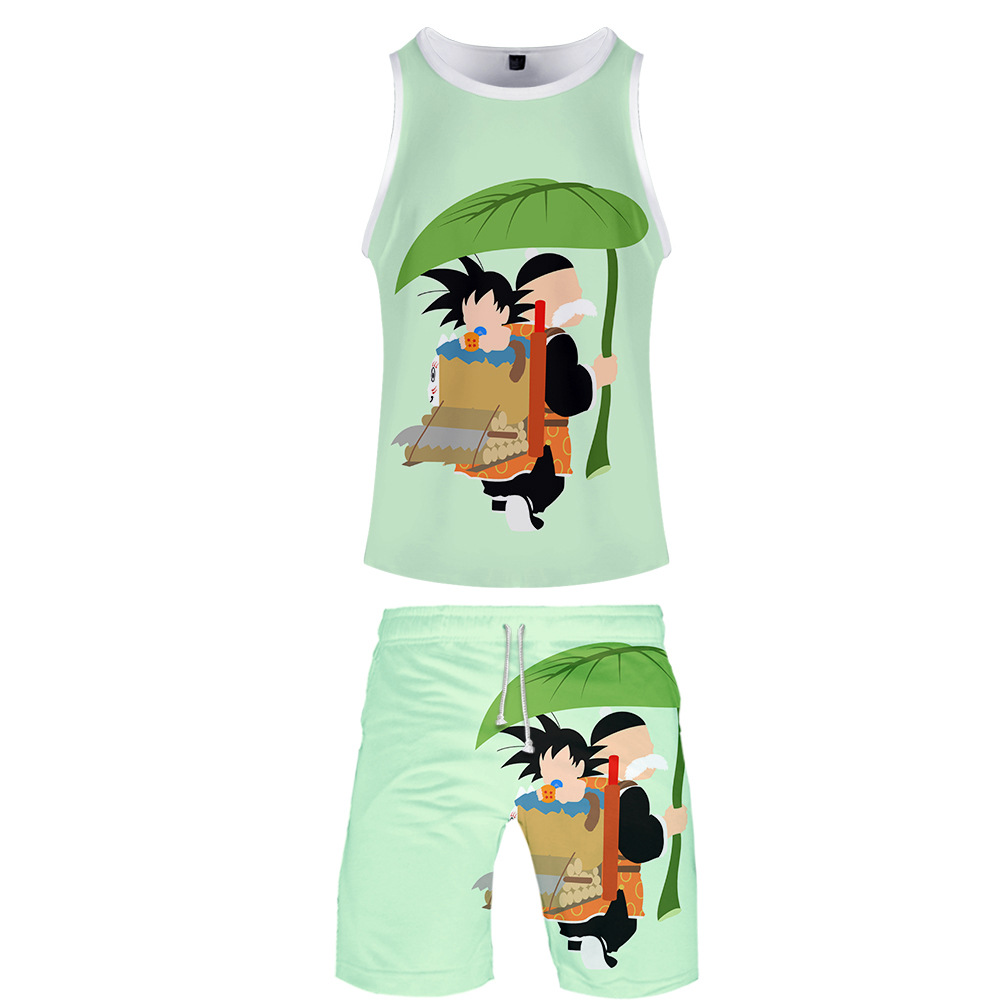 dragon ball anime 3d printed tshirt pants set 2xs to 4xl