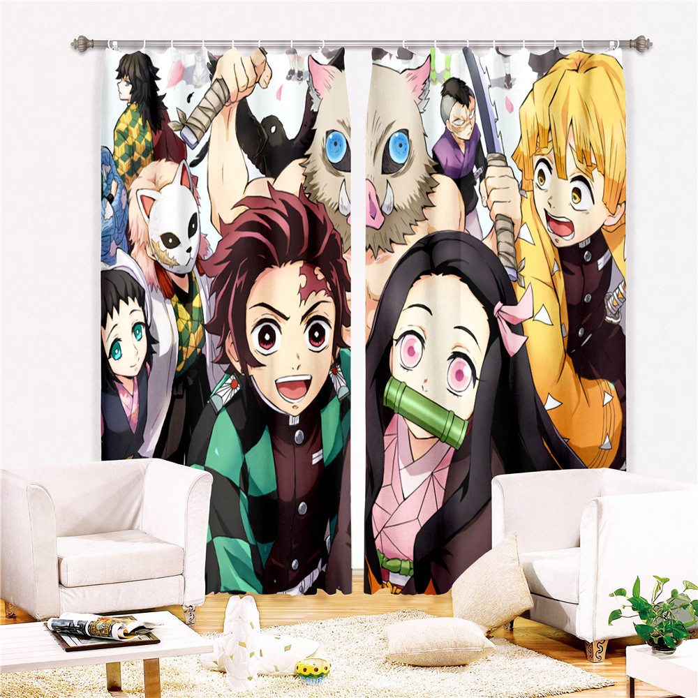 demon slayer anime curtain 320cm×270cm welcome custom design