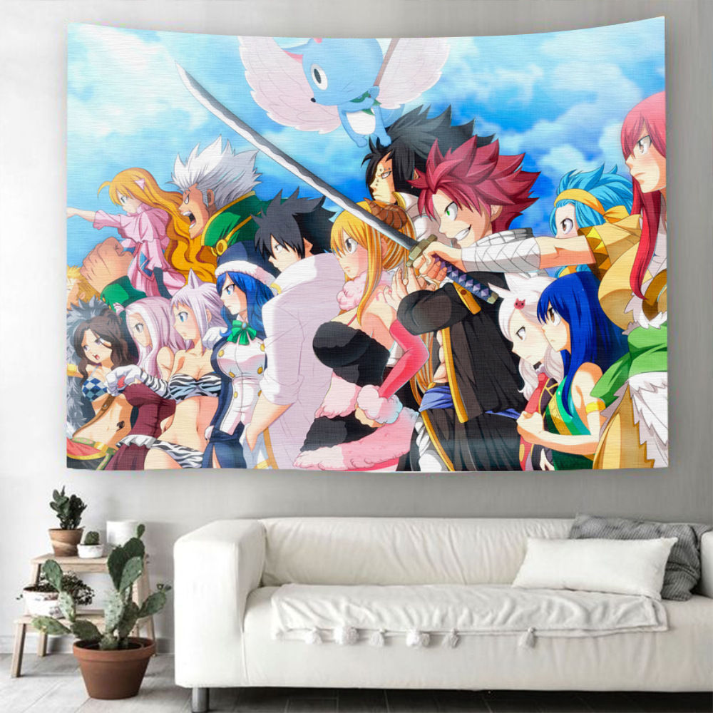 fairy tail anime tapestry 150*200cm