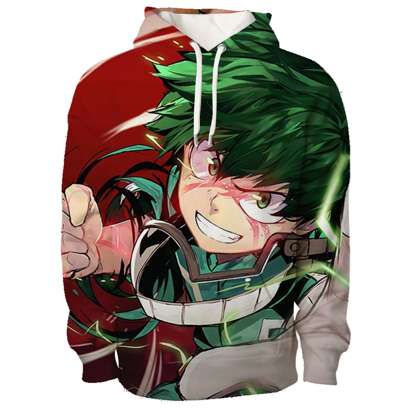my hero academia anime hoodie