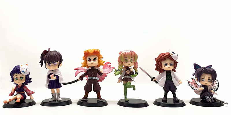 Demon Slayer anime figures set(6pcs a set) no box