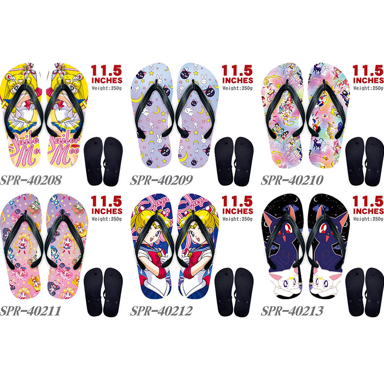 Sailor Moon anime flip flops shoes slippers a pair