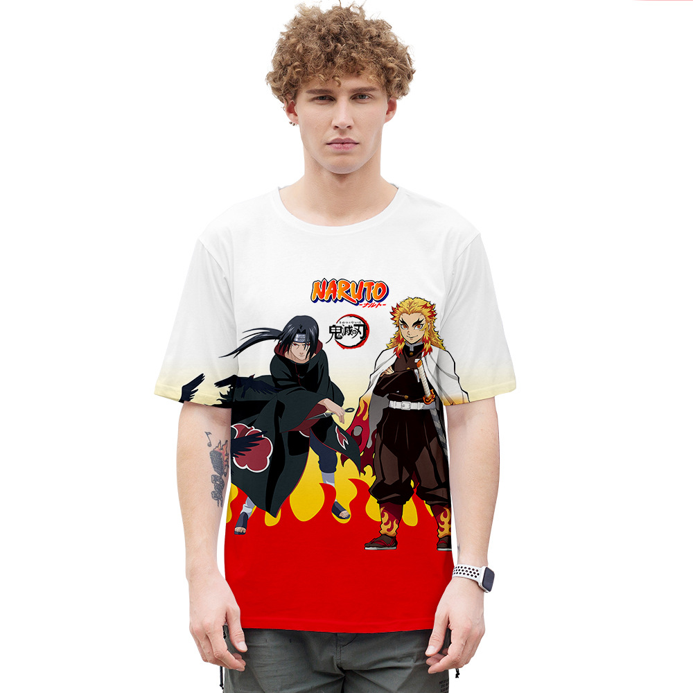 naruto demon slayer anime 3d printed tshirt 2xs to 4xl