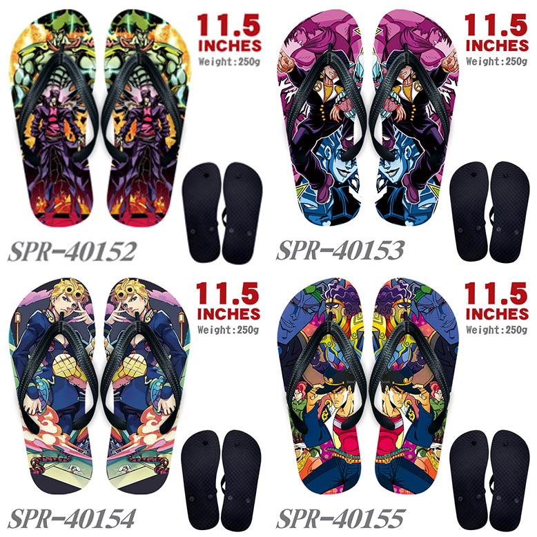 JoJo's Bizarre Adventure anime flip flops shoes slippers a pair