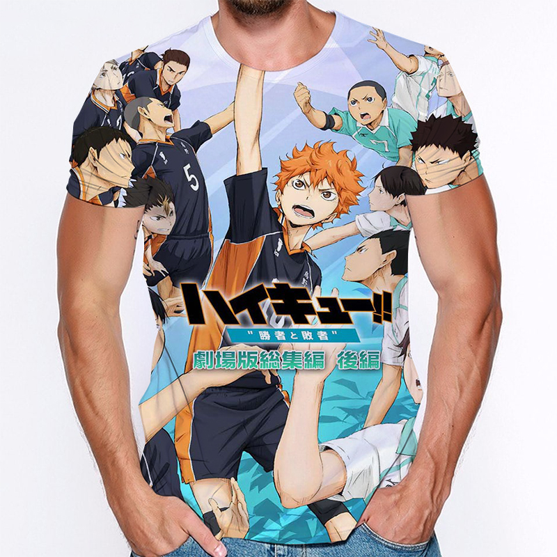 haikyuu anime 3d printed tshirt