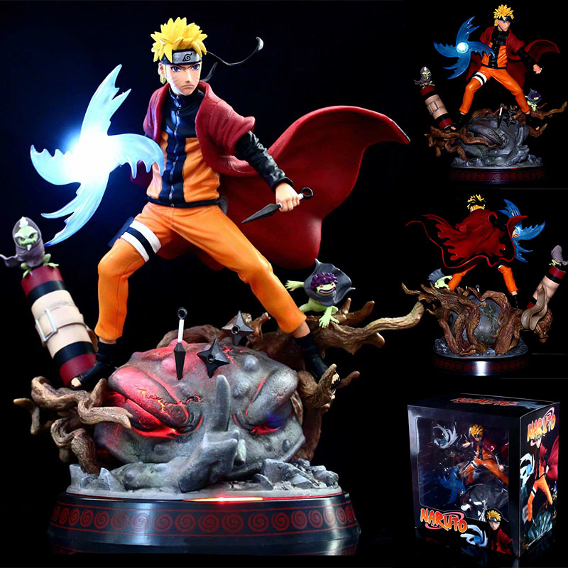 Uzumaki Naruto anime figure weapon can lighting