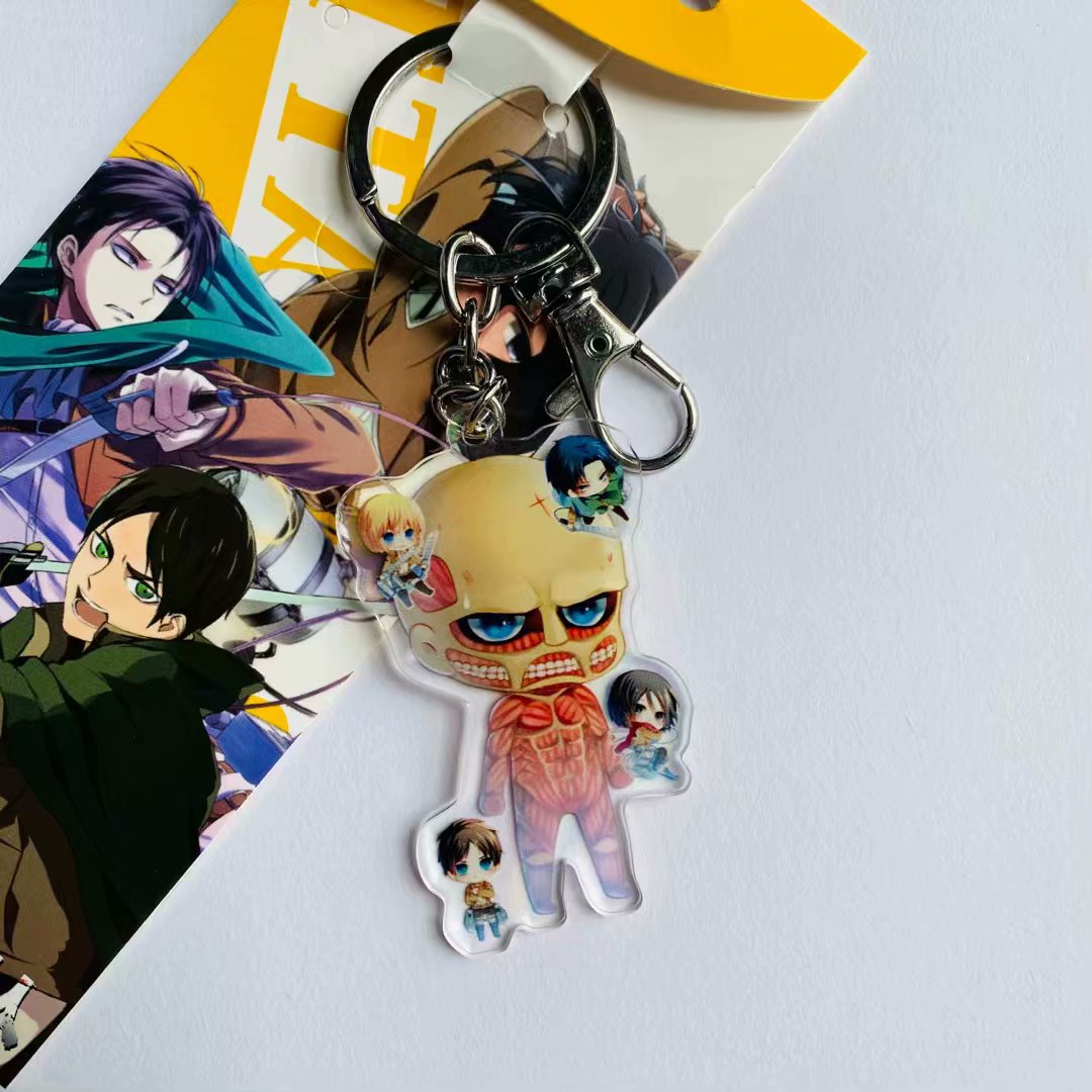 attack on titan anime keychain