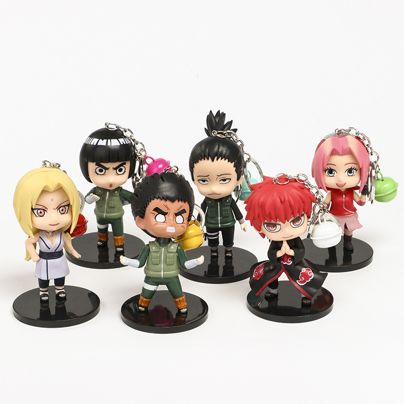 naruto anime figure kechain set