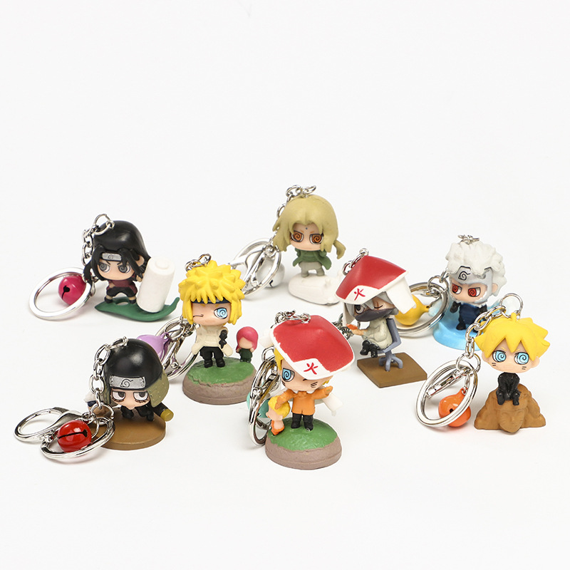 naruto anime figure keychain