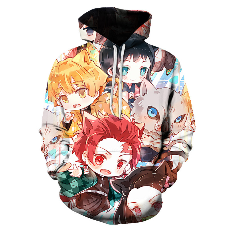 demon slayer anime 3d printed hoodie