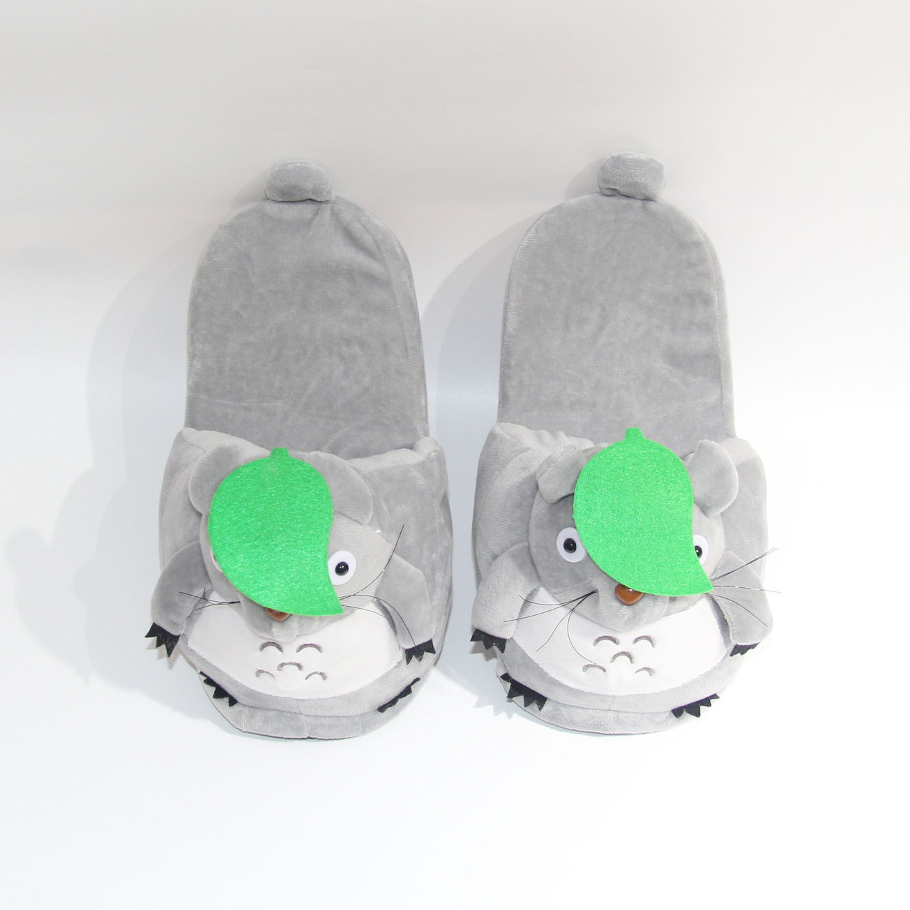 totoro anime plush slipper