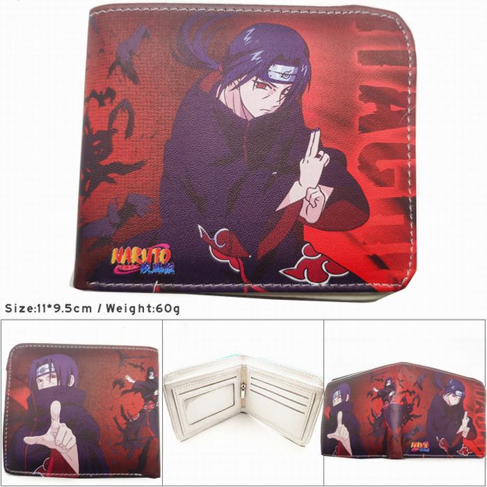 Naruto Colorful Printing Anime PU Leather Fold Short Wallet