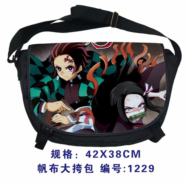 2 Styles Demon Slayer Cartoon Japanese Anime Single-shoulder Bag