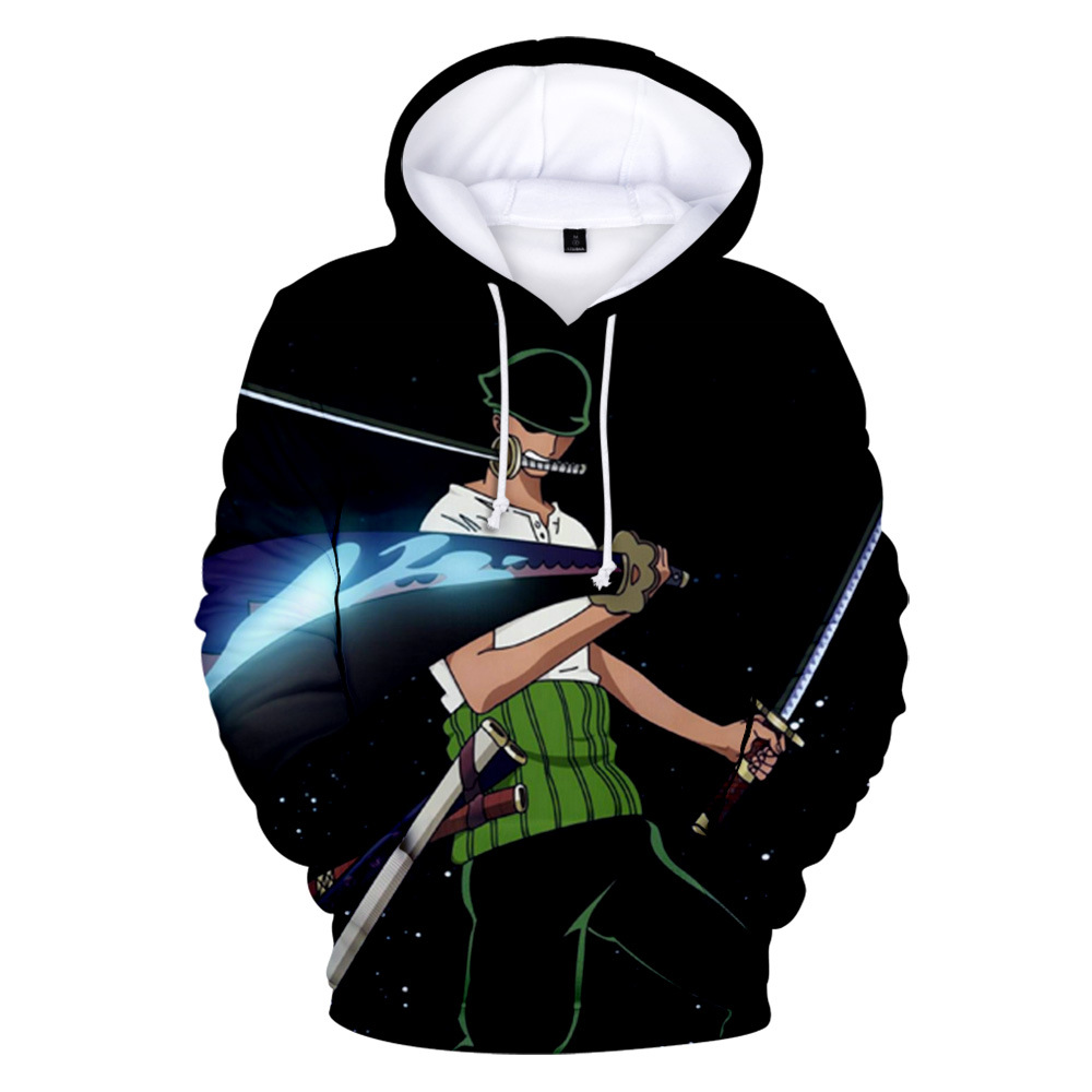 one piece anime 3d printed hoodie