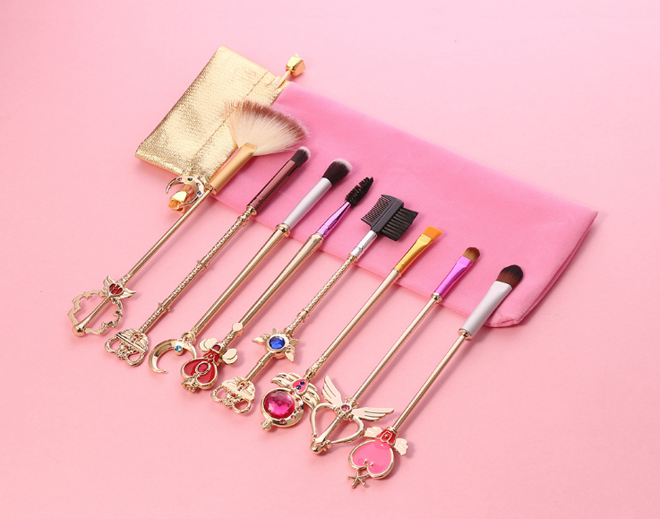 sailormoon anime makeup brush set