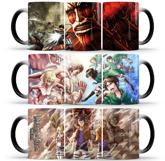 attack on titan anime discolor mug