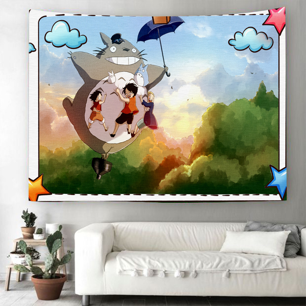 totoro anime wall cloth 150*200cm