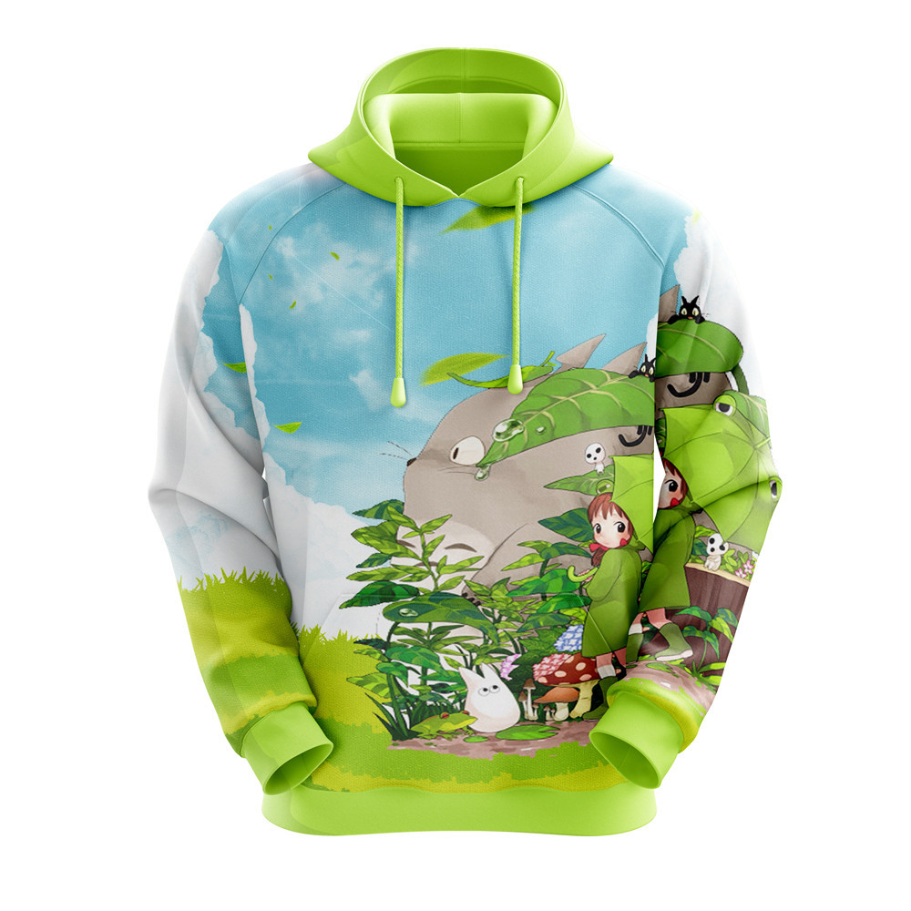 totoro anime 3d printed hoodie