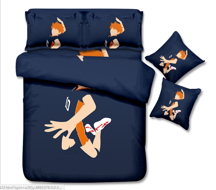 haikyuu anime bed sheet set 160*230cm