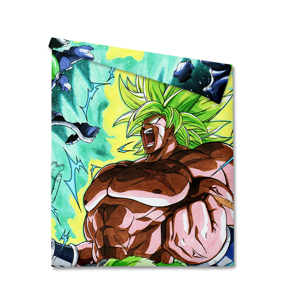 dragon ball anime 3d printed bedsheet 150*200cm