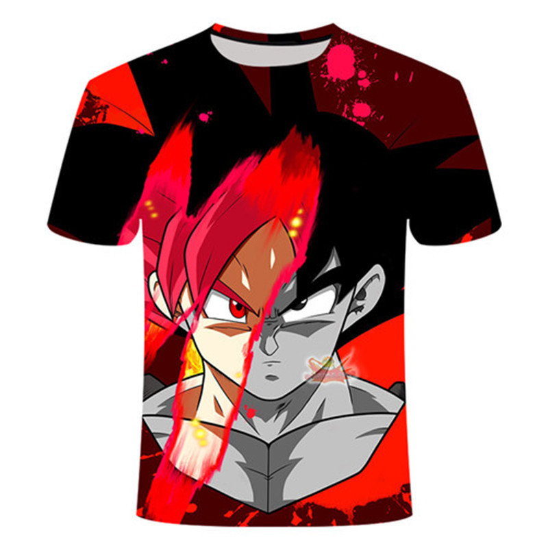 dragon ball anime 3d printed tshirt