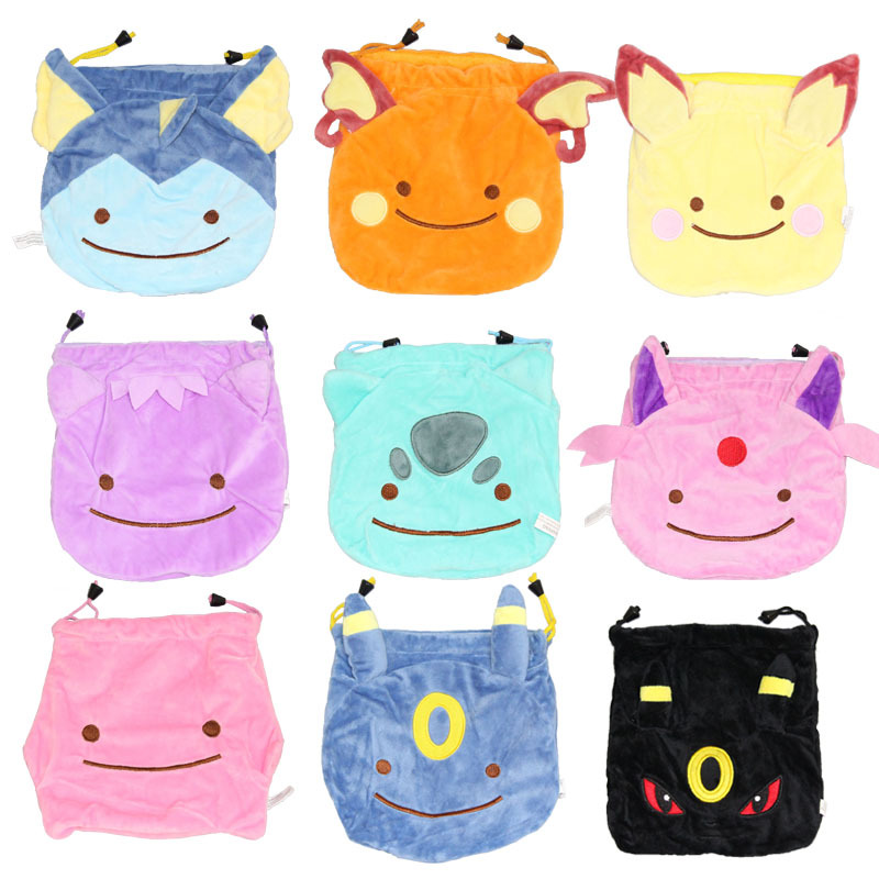 pokemon anime plush bag