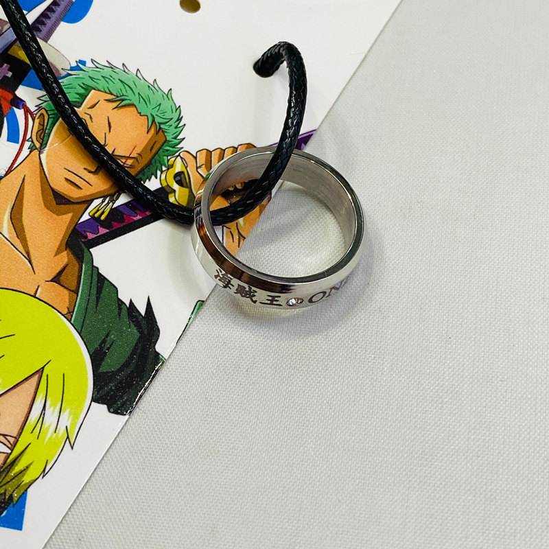 One Piece Japanese Multifunctional Alloy Anime Necklace Ring