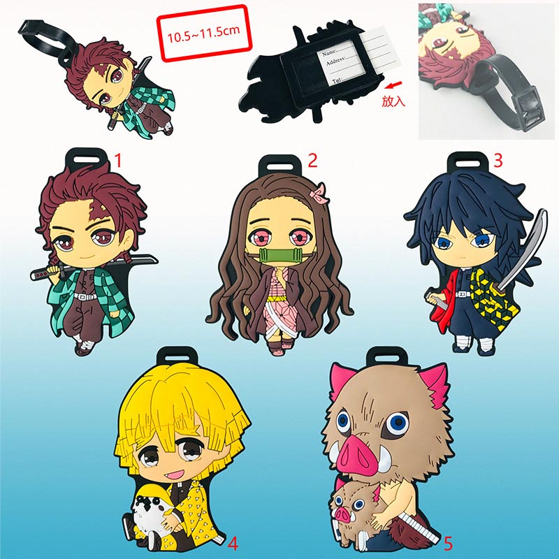 5 Styles Demon Slayer: Kimetsu no Yaiba Anime Luggage Tag