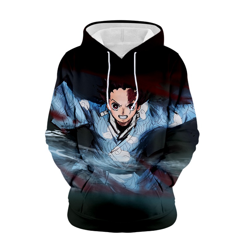 Demon Salyer Cartoon Long Sleeve Sweater Anime Hooded