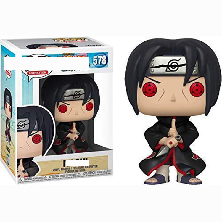 FUNKO POP 578# Naruto Uchiha Sasuke Anime PVC Figure Collection Toy